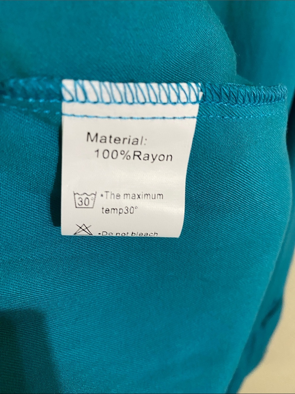 Turquoise Ruched Bodice with Ruffle Hem Midi Dress Size L - Picture 10 of 10